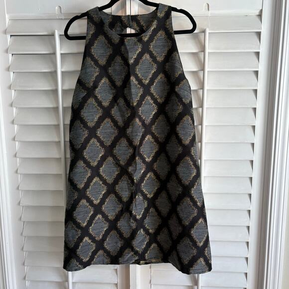 Collective Concepts Dresses & Skirts - Collective Concepts Gray and Black Metallic‎ Dress Size Large